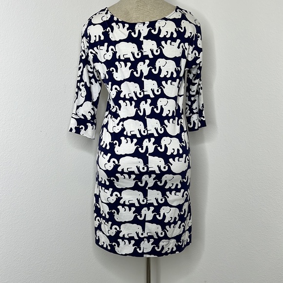 🔹 Lily Pulitzer Pima Cotton Elephant Shift Dress - Picture 2 of 3